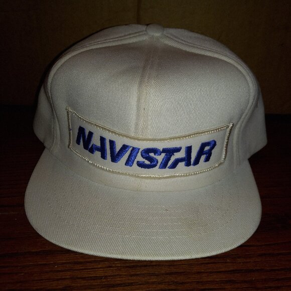 Vintage Navistar White Blue Trucker Snapback Mesh Adjustable Swingster - Picture 1 of 8